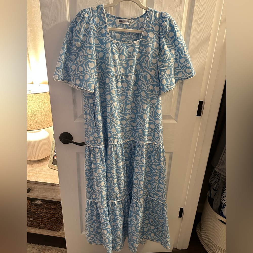 Pink City Prints Floral Dress